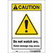 Safety Sign 10 inx7 in Vinyl