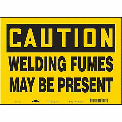 Safety Sign 10 in x 14 in Vinyl