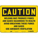 Safety Sign 10 inx14 in Polyethylene