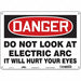 Safety Sign 10 in x 14 in Polyethylene