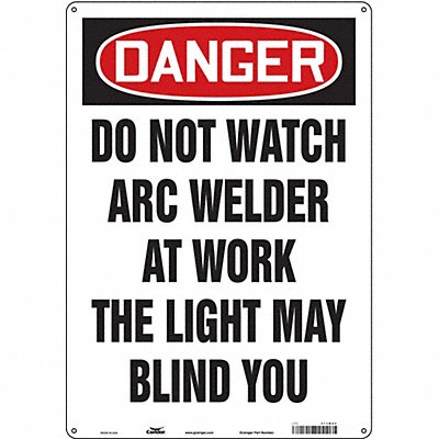 Safety Sign 20 in x 14 in Aluminum