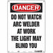 Safety Sign 14 in x 10 in Polyethylene