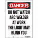 Safety Sign 14 in x 10 in Vinyl