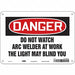 Safety Sign 7 inx10 in Polyethylene