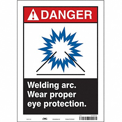 Safety Sign 14 inx10 in Vinyl