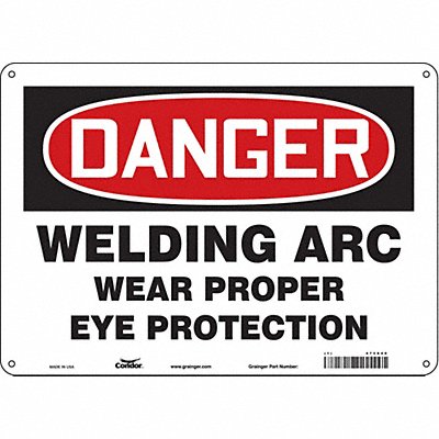 Safety Sign 10 inx14 in Aluminum