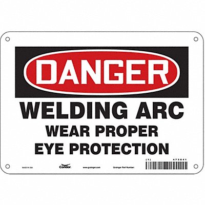 Safety Sign 7 inx10 in Polyethylene