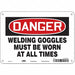Safety Sign 7 in x 10 in Aluminum