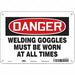 Safety Sign 7 inx10 in Polyethylene