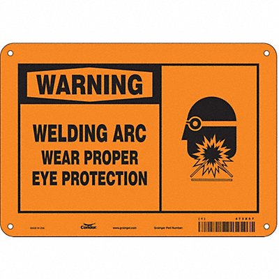 Safety Sign 7 in x 10 in Aluminum