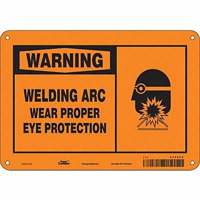 Safety Sign 7 inx10 in Polyethylene