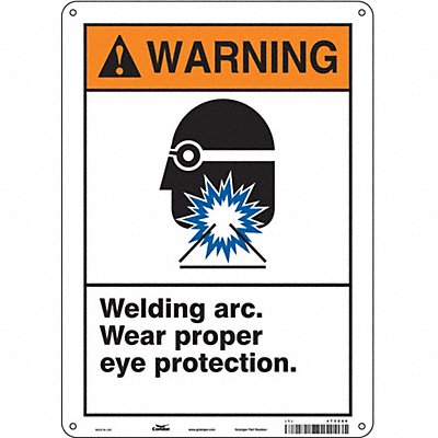 Safety Sign 14 inx10 in Polyethylene