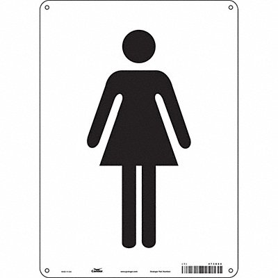 Safety Sign 14 in x 10 in Polyethylene