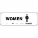 Safety Sign 4 in x 12 in Polyethylene