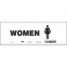 Safety Sign 4 in x 12 in Vinyl