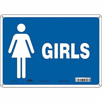Safety Sign 10 in x 14 in Polyethylene