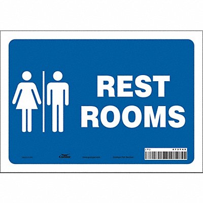 K1068 Safety Sign 7 in x 10 in Vinyl