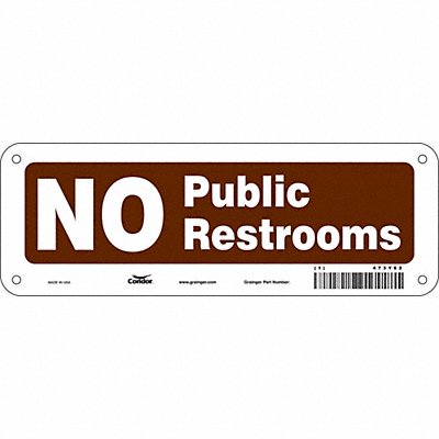 Safety Sign 3 1/2 x 10 in Polyethylene