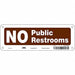 Safety Sign 3 1/2 x 10 in Polyethylene