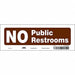 Safety Sign 3 1/2 in x 10 in Vinyl