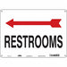 Safety Sign 10 in x 14 in Aluminum