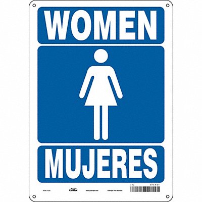 Safety Sign 14 in x 10 in Polyethylene