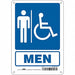 Safety Sign 10 in x 7 in Polyethylene