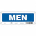 Safety Sign 3 1/2 in x 10 in Aluminum