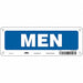 Safety Sign 3 1/2 x 10 in Polyethylene