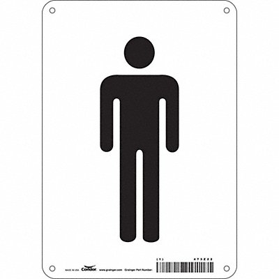 Safety Sign 10 in x 7 in Polyethylene