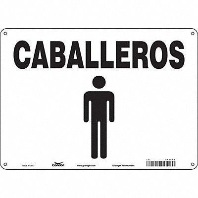 Safety Sign 14 in x 10 in Polyethylene