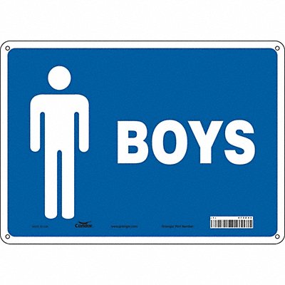 Safety Sign 10 in x 14 in Aluminum