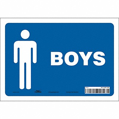 Safety Sign 7 in x 10 in Vinyl