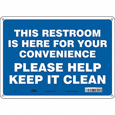 Safety Sign 10 in x 14 in Aluminum