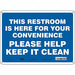 Safety Sign 10 in x 14 in Aluminum