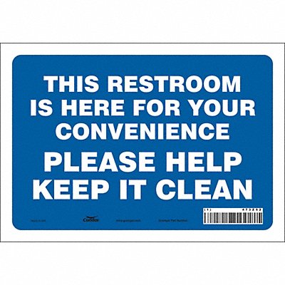Safety Sign 7 in x 10 in Vinyl