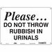 Safety Sign 10 in x 14 in Aluminum