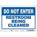 Safety Sign 7 in x 10 in Polyethylene
