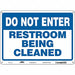 Safety Sign 10 in x 14 in Polyethylene