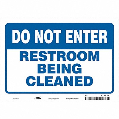 Safety Sign 7 in x 10 in Vinyl