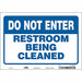 Safety Sign 7 in x 10 in Vinyl