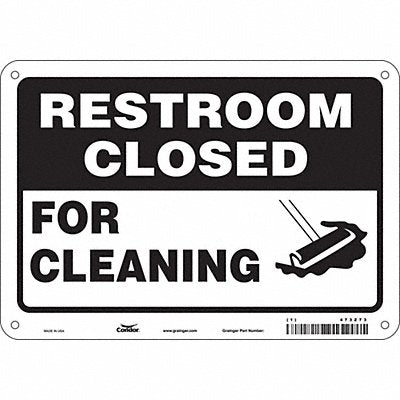 Safety Sign 7 in x 10 in Aluminum