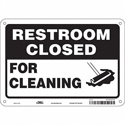 Safety Sign 7 in x 10 in Polyethylene