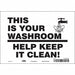 Safety Sign 7 in x 10 in Vinyl