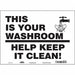 Safety Sign 10 in x 14 in Vinyl