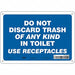 Safety Sign 7 in x 10 in Polyethylene