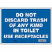 Safety Sign 10 in x 14 in Polyethylene