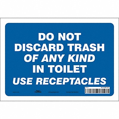 Safety Sign 7 in x 10 in Vinyl