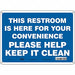 Safety Sign 10 in x 14 in Aluminum