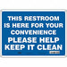 Safety Sign 10 in x 14 in Polyethylene